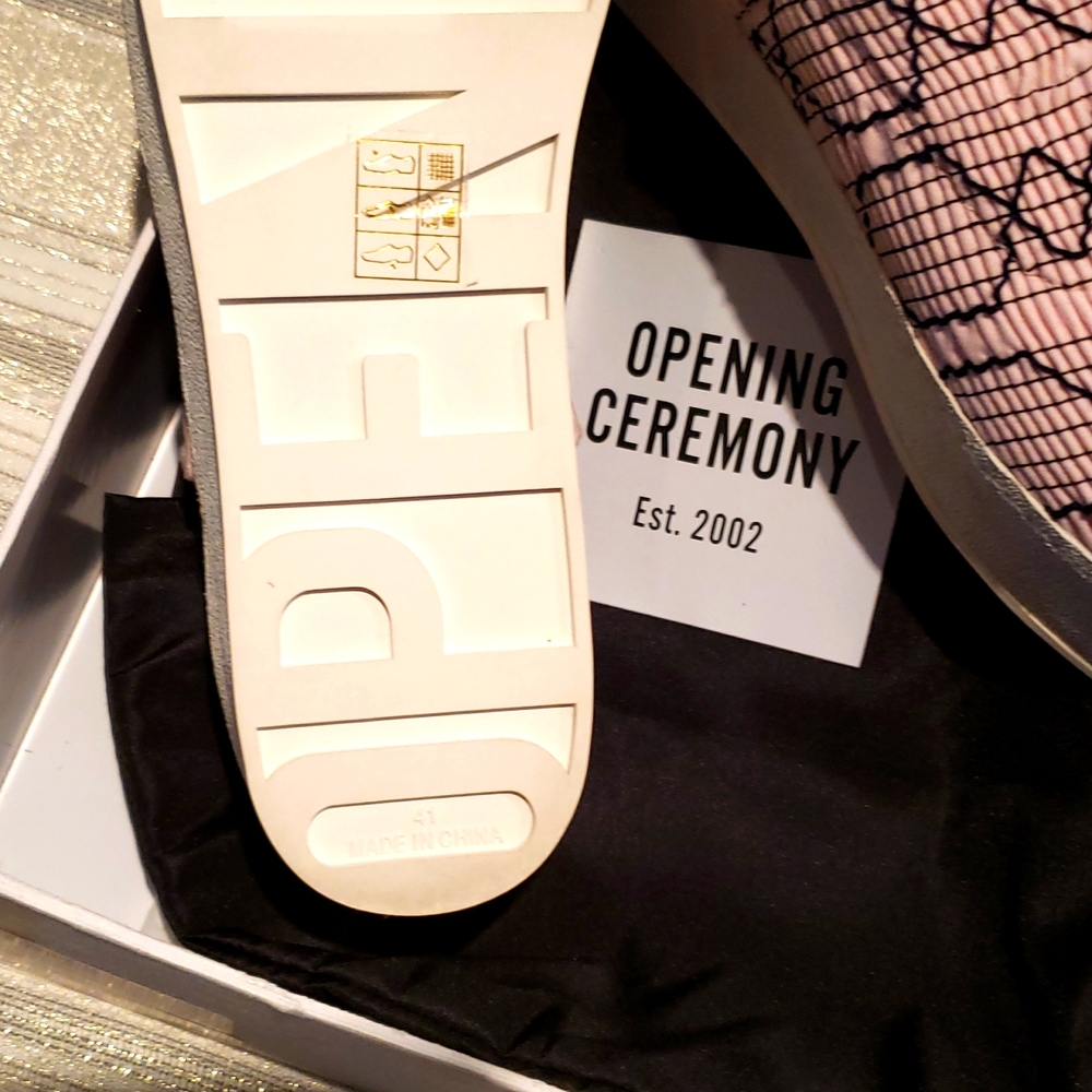OPENING CEREMONY New Flats Designer Slip-On Platform Sneakers NIB Women's 9 /41 - Picture 15 of 16
